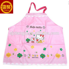custom screen printed pink apron